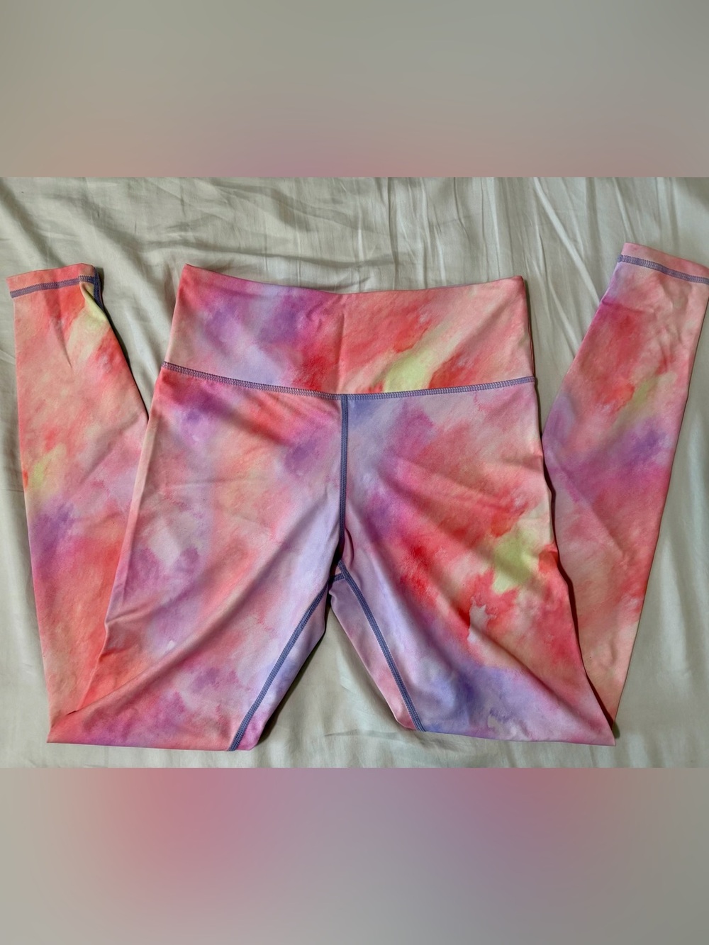 ZYIA Active Watercolor Tie Dye High Rise Leggings Size 6-8